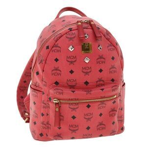 MCM Vicetos Backpack PVC Leather Pink